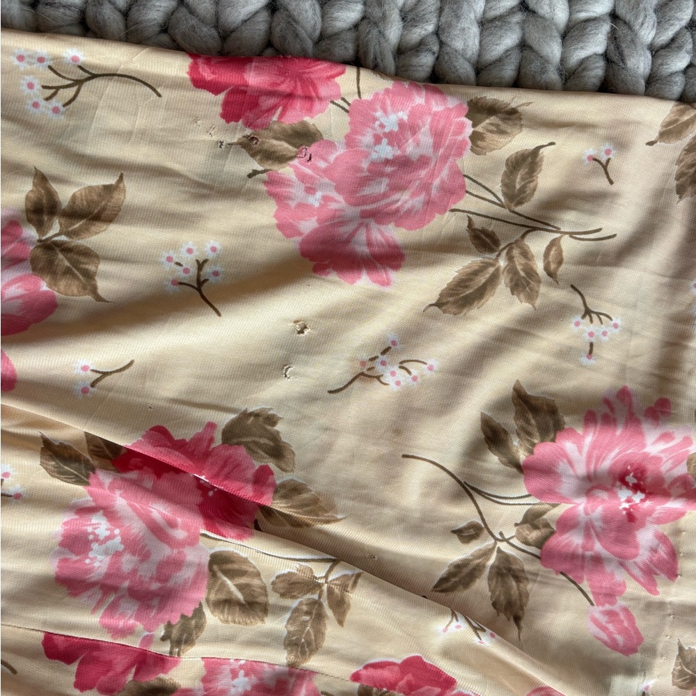 Floral Halter Dress with Pink and Cream Design - Picture 7 of 7